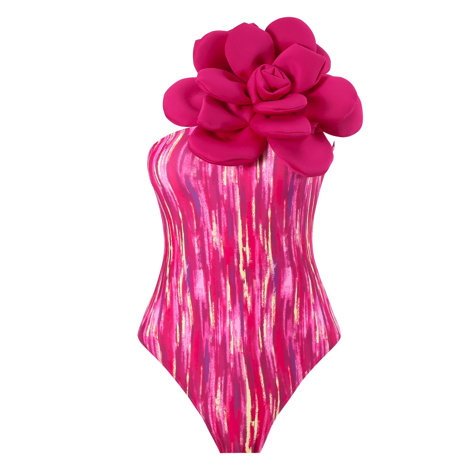 Wholesale One-piece Tight Slimming Large Flower Swimsuit Chiffon Long Skirt Suit